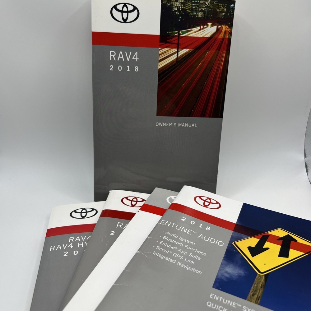 2018 Toyota Rav4 Owner's Manual OEM Set W/ Nav and Etune Audio